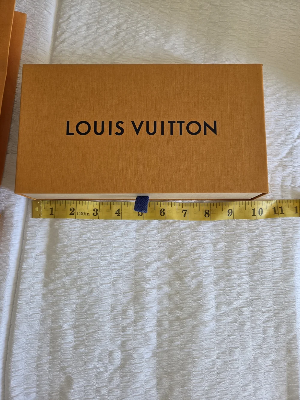 AUTHENTIC Louis Vuitton Orange Gift Bag and Box Set - Luxury Women's Accessories